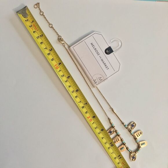 — Melrose and Market — Gold & Turquoise necklace - Picture 5 of 8
